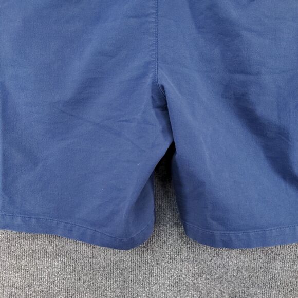 Izod Mens Chino Shorts Blue Size 38x9.5 Slash Pockets Cotton Blend - Picture 9 of 11